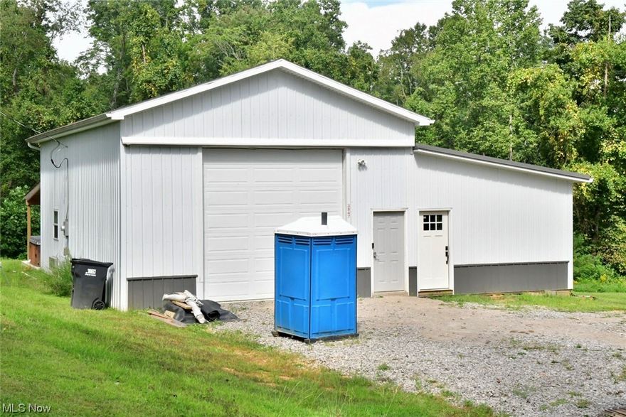 Check out the possibilities of this 24x48 pole barn building that could be a great hunting cabin, bardominum-to-be, or even a garage for storage and a workshop! Half of the work has been done for you! You could finish the living area to your preference and live in it while you build your dream home right beside it! Located on 1.99 acres, in the Franklin LSD, and in a highly desired location! Enjoy the seclusion, privacy and the wildlife too! Plenty of deer roam the area! Relax in the hot tub on the patio or sit and enjoy the peace & quiet that this area provides! Public water has been tapped into! It will need ran into the home and a septic system installed if desired! It is equipped with a holding tank and a tankless water heater for showers, laundry & dishes! The back room has a wall unit for heat & a/c! The kitchen has hickory cabinets and all of the appliances will convey! This is a unique property that has started to be developed but can be finished to your own personal style!