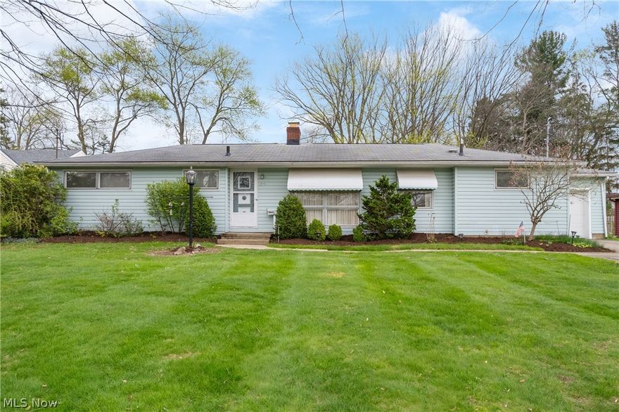 Welcome to this spacious ranch home in desirable Wadsworth School District, offering over 1,500 square feet on the main level and situated on a generous nearly half-acre lot! This 3-bedroom, 2-bath home features a large living room highlighted by a cozy fireplace, plus additional living space with a family room addition. The enclosed back patio provides a great spot to relax and enjoy the backyard in comfort, rain or shine. The kitchen offers an eating area and appliances will remain. The full basement has potential for additional living space and has a full bath. This home has been well cared for over the years and is ready for it's next owner looking for a solid home with great bones in a prime location n Wadsworth. Opportunities like this don't come around often! Home is being sold as-is, with the seller making no repairs, offering buyers a great opportunity to update and make it their own.