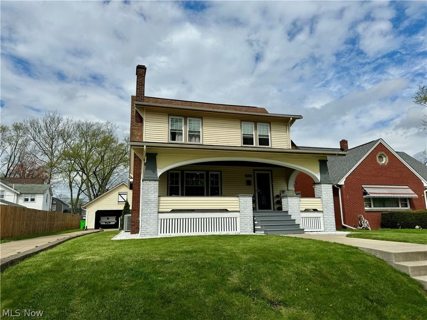 A HOME THAT HAS IT ALL!  Solid, updated 3 bedroom /2 bath home in a desirable Massillon location.  The main floor features a large living room, formal dining room, and a recently updated kitchen.   The second floor offers three bedrooms and a nicely updated full bath.  You will find an additional finished full bath in the lower level.  Recent updates throughout the home include neutral paint colors, fixtures, and LVP flooring.  The outdoor space of this property is the perfect spot to relax or entertain.  A cozy front porch and a beautiful back covered deck that leads from the sliding door of the kitchen.  The outdoor space also features a fenced yard and an oversized 34 x 24  2-car detached garage!  The landscaping has been recently updated and adds an inviting touch to the property.  All appliances are newer and will convey with home.   Call and schedule a private showing before this one is gone!