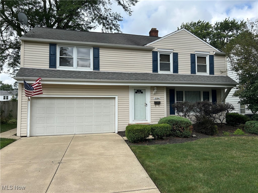Come see this spacious colonial located on a beautiful tree lined street. This home boasts spacious bedrooms which includes the Primary bedroom having a large ensuite with a jetted tub, standalone shower, and a double sink vanity. All three bedrooms contain ample closet space. The large two tiered family room is perfect for entertaining as the upper tier contains built in cabinets and a kitchen pass thru for food and drinks. The lower tier has ample room for enjoying the warmth of the fireplace during cold winter nights. The living room and dining room include hardwood floors. Enjoy the backyard in the summertime by spending time on either the covered wooden deck or the attached uncovered deck. The basement is partially finished for your choice of recreational use, office space, playroom, etc. All appliances stay. This home is located in a great location and on a desirable street, close to shopping, restaurants, and the freeway. A definite must see!