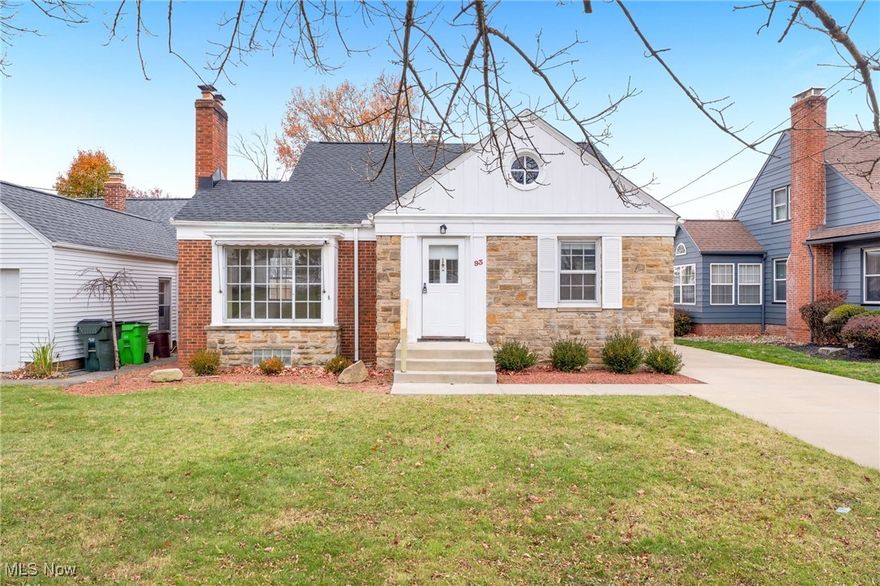 Welcome to this updated, Brick Cape Cod in Bedford with an attached 2.5 car garage and an extra long concrete driveway for additional parking! This has a newer roof, gutters and new concrete steps leading to the front door. When you walk in you will notice the beautiful hardwood flooring and wooden doors throughout with freshly painted walls and new trim throughout. The kitchen has been fully remodeled with new custom cabinets, granite countertops, stainless steel appliances and more. The 1st floor has 2 bedrooms with a full bathroom that has tiling throughout and a tub. Upstairs has 2 more bedrooms along with an updated half bathroom. The basement was just painted, dry locked and has updated electrical, a new hot water tank and furnace, central air (installed 2019) along with a large finished rec room for additional living space. Come check out 93 Southwick today!