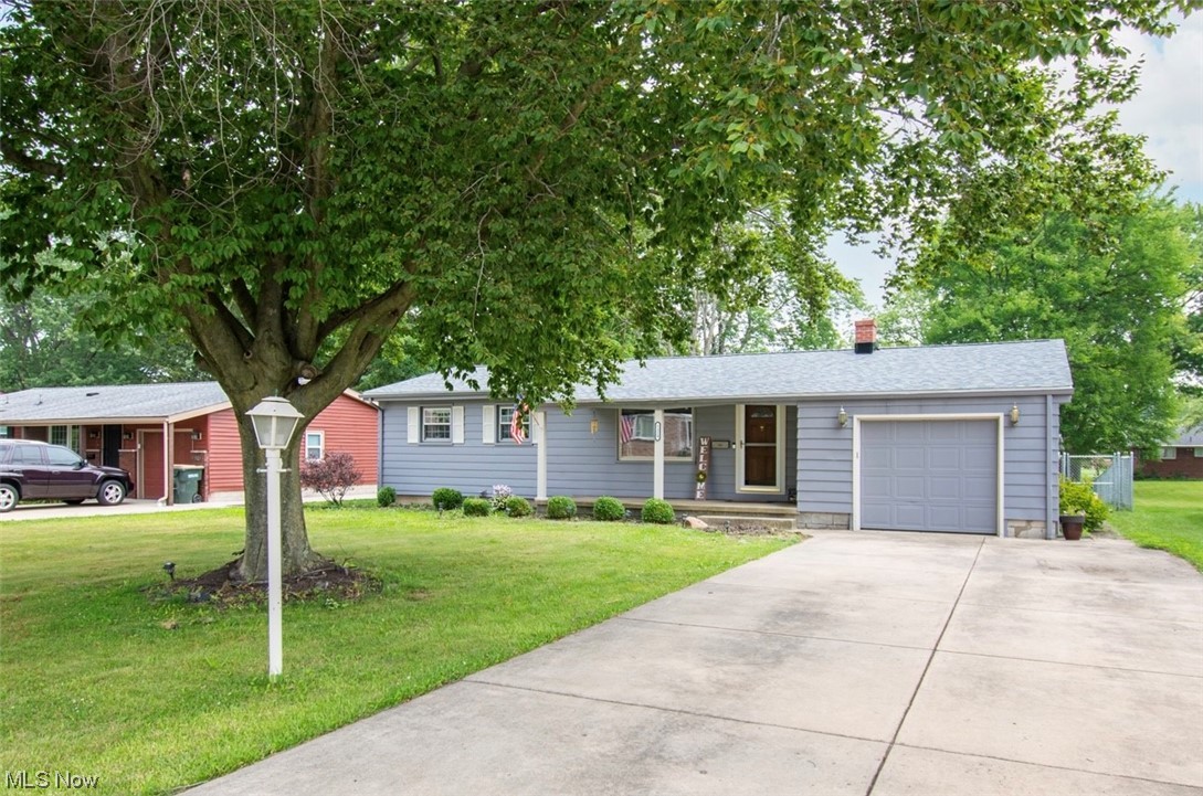 Welcome to 5329 Linger place! This is a phenomenal ranch home with a potential additional living suite. As you pull in the 2 car paved driveway you notice the well kept curb appeal and beautiful New ROOF from 2022. Entering from the front door off the front porch is the formal living room with sight lines to the backyard and great room. Hardwood floors/carpet on main level as well as the great room with gas fireplace. Ceramic tile flooring and All new stainless steel appliances in the kitchen plus a skylight over the island! Open concept kitchen and dining room with slider doors to enjoy the covered patio. Entertaining inside and out with the fenced in backyard and access to the basement via the walk out door. Wow! The lower level has an additional full bath, the space is currently being used as a bedroom/ play area but could easily be converted to guest suite and that man cave/family room. Imagine what you will do or just love all the storage this basement offers with ease of access to the backyard for family events, kids and pets! The workbench/shop area is great for a handyman/woman. The family room had a bar area designed and if you wish the counter can stay for you. All this awaits you on a quiet street in an existing neighborhood just a few minutes off the highway.