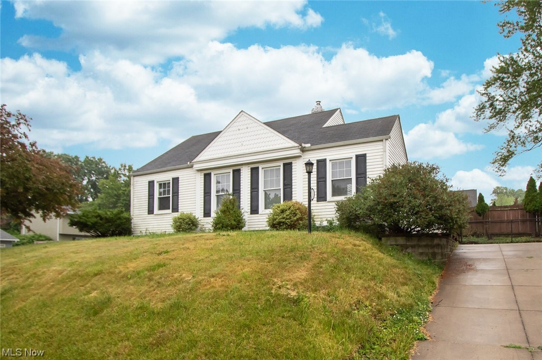 Great opportunity in the heart of Firestone Park! Close proximity to highways, parks, shops, and other amenities, this 2 bedroom, 1 full bathroom Ranch could be used as a good rental or nice starter home. Bright natural light flows through the living room and dining room with a sliding door leading out back. Enjoy extra space in the partially finished basement with a large carpeted rec room and plenty of storage areas. Situated on a quiet corner lot with a spacious fenced-in backyard, the property offers great yard space with a shed, playground, and ultimate privacy. New flooring in the bedrooms, and fresh neutral paint throughout (June 2023)… just waiting for your personal touches! Schedule your showing today!