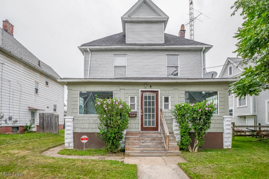 Why rent when you can own this spacious Canton colonial with major updates already done including a new roof, hot water tank, electric, and plumbing. The enclosed front porch doubles as a relaxing spot and a practical drop zone for coats and shoes. Inside, original woodwork carries through the living room with a corner fireplace and into the dining room featuring a bayed wall of windows. The kitchen includes appliances and a bonus area perfect for pantry storage. Upstairs, you'll find three comfortable bedrooms and a modern full bath. The attic offers great storage or the potential to finish for even more space. Laundry and mechanicals are in the full unfinished basement. Out back, a covered porch is ready for your grill with easy access to the yard. Come see this affordable find before it’s gone!