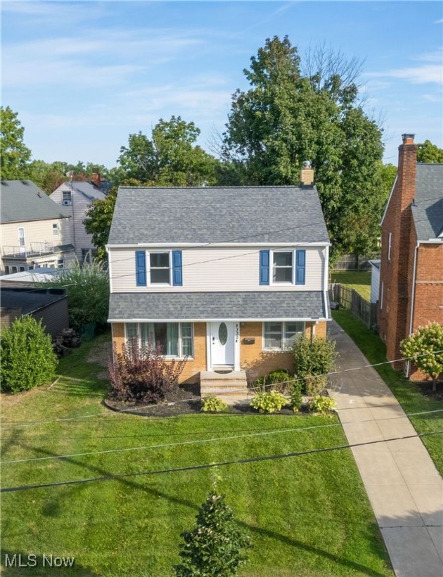 Welcome to your dream home in the heart of University Heights — where charm meets modern flair!

This beautifully updated Colonial has been thoughtfully renovated and expanded, now boasting 4 bedrooms and 2 full bathrooms — perfect for family, friends, or work-from-home vibes. The brand-new kitchen (2025) is a chef’s paradise, with sleek cabinets, shiny new appliances, and a custom pantry to keep everything organized and within reach. Both full bathrooms (full bathroom on first floor) have been stylishly remodeled.

Step outside to your private, fully fenced backyard — low-maintenance, yet perfect for relaxing, entertaining, or letting the pups play freely.

Recent updates include:

New roof on house & garage (2021)
Chimney rebuilt (2021)
New front door (2021)
Garage door opener (2022)
New washer (2021)
New flooring throughout (2025)
New kitchen (2025)
New A/C (2025)

Located in a vibrant neighborhood close to parks, the Cleveland Heights Police Station, shopping, and eateries, this home combines timeless charm with all the modern conveniences you need. Ready for your next chapter? Schedule your showing today!

P.S. The Point of Sale Inspection is complete, repairs are done, and everything is up to code — move right in!