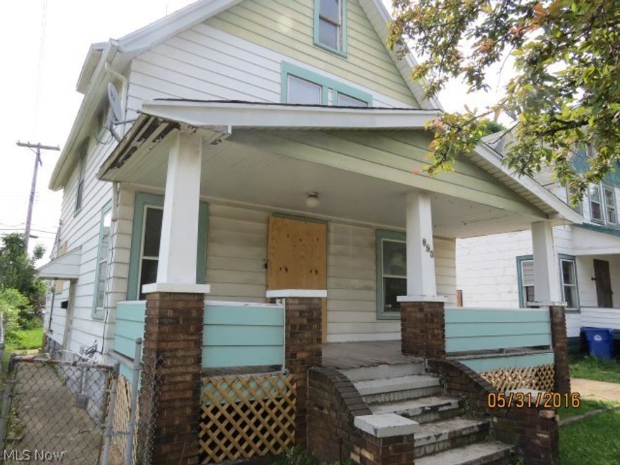 Great opportunity for investment property.  Colonial with 2 car detached garage.  Sold as-is.