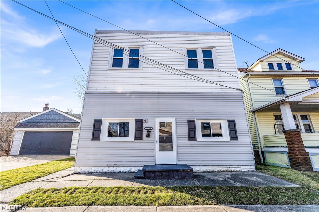 Multi-family investment property. Duplex home with 2 units. 2 bedrooms and 1 bathroom per unit. New stoves and fridges in each unit. Full basement with laundry. Detached 2-car garage with driveway for off-street parking. Great addition to any rental portfolio!
