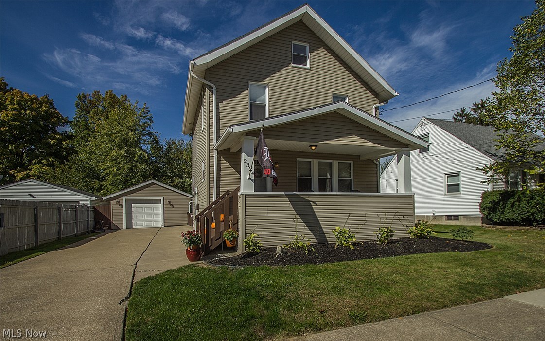 Welcome to this charming home located in the heart of Cuyahoga Falls. This classic colonial offers over 1500 square feet of living area which includes a finished upper level which would be a great space for a home office, or possible 4th bedroom, or additional storage space. The first level boasts a large, warm and inviting living room which opens to the formal dining room. Home features a large back deck, wonderful fenced in back yard, great for outdoor entertaining. The first level also offers a fully updated kitchen with coffee bar, stainless appliances, newer countertops, flooring and backsplash. Upstairs there are 3 nicely sized bedrooms and an updated full bath, in addition there is a full bath in lower level as well. Located in a wonderful area of higher valued homes in the Falls on 10th Street between Broad Blvd and Portage Trail. Call to schedule a showing today!