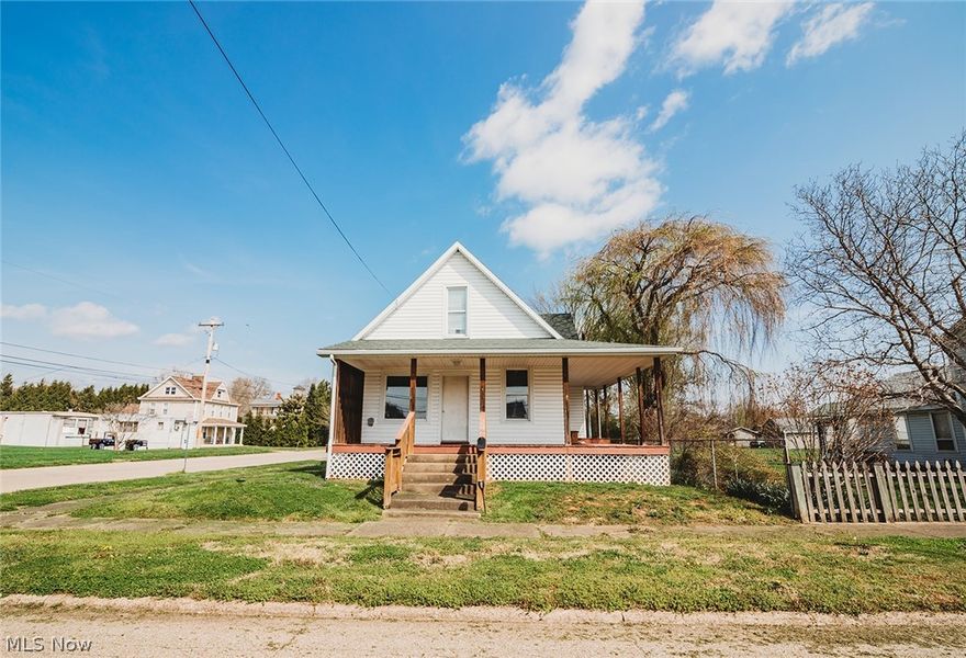 Welcome to this charming 3-bedroom, 2-bath home offering 1,452 sq ft of living space in Belpre, just minutes from the Ohio River. Inside you’ll find newer flooring throughout, an updated upstairs bathroom, and a functional kitchen with island that opens to the living and dining areas. A cellar basement provides additional storage.

Recent improvements include a tankless water heater, and the property features city water, gas, and electric. Outside, enjoy a wraparound driveway, fenced yard, covered front porch, and a detached heated garage. Siding is approximately 13 years old, and the garage was built around 10 years ago.

The home is being sold as-is and could benefit from general cleaning and cosmetic TLC, making it a great opportunity to add your own finishing touches. Enjoy a wonderful view of the river from your front porch!