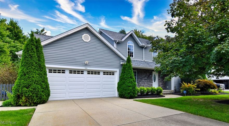 This charming Colonial home offers a perfect blend of modern updates and classic elegance, featuring spacious living areas and a thoughtful floor plan.  The 1st floor includes a guest bedroom adjacent to a full bath, also perfect for a home office; a cozy den; a formal dining room; beautifully updated eat-in kitchen, complete with ceramic flooring and sleek granite countertops—perfect for both everyday meals and entertaining.  The large comfortable family room that leads into the heart of the home, providing plenty of space for relaxation complete with gas fireplace with woodburner.  The additional 2 bedrooms and primary suite are found on the 2nd floor.  The generously sized 18 x 17 vaulted primary bedroom includes a walk-in closet and the large full bath with dual sinks, jetted tub and shower.  This home overflows with entertaining opportunities, no matter the season. In the basement you will not only find lots of storage, but also a dedicated home theater—just pop some popcorn and press play!  Your backyard is your personal oasis! Enjoy gatherings or quiet personal time on your 20' x 19' Trex deck. The above-ground pool for cooling off on hot summer days; fully fenced backyard, perfect for pets, play, or privacy and a storage shed to keep your tools and toys organized.  Updates include hot water heater (1 yr); roof over deck (5-6 yrs); furnace (6 yrs); siding & builder windows not just replacement (8 yrs).  Owner providing a 1 year home warranty!