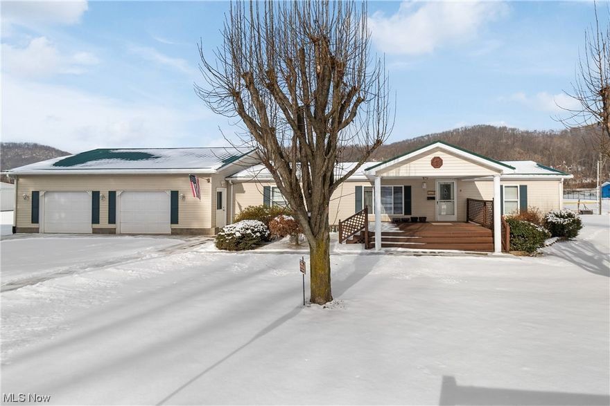 Welcome home to the beautiful village of Powhatan Point, Ohio. This spacious 3 bedroom, 2 bathroom house offers a comfortable living space with its modern kitchen and nice-sized bedrooms, you'll feel right at home. Plenty of storage space in the heated garage, which also stores an air-compressor and tools that seller will leave with the lucky new owners. Roof is less than 4 years old, this property has been perfectly maintained. Sitting on over three quarters of an acre of FLAT land, the back-yard is perfect for outdoor gatherings! Yes, the two newly built sheds are included! Don't miss out on a chance to live in this welcoming and friendly community. Call me or your agent today for a showing!