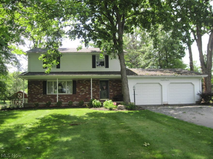 This privately located 4 bedroom, 3 bathroom house located in Weathersfield Township has so much to offer. Huge Price Reduction, Bring offers ! The kitchen has an eat in dining area, and a formal dining room. The living room has a wood burner. The basement is partially finished, and the pool table will stay. There is an over sized 2 car attached garage. There is a very private fenced in back yard, that has a large storage shed. All of this located on almost an acre.