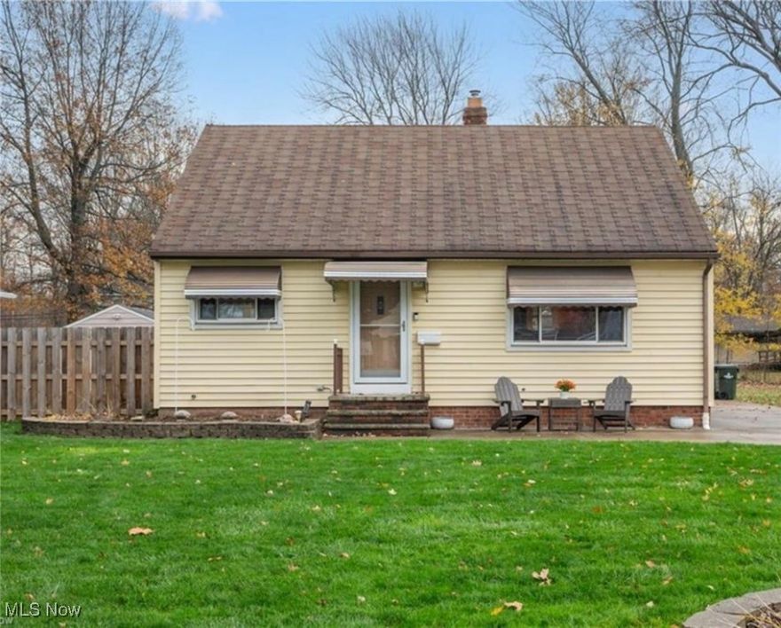 This beautifully maintained Cape Cod home exudes charm and modern comfort! The main level boasts an oversized primary bedroom with a newly added en-suite bath (2023), an updated kitchen with newer appliances, and an open floor plan that flows seamlessly into the living room, both highlighted by pristine wood floors. Upstairs, two cozy bedrooms provide additional living space. The partially finished basement offers two finished rooms, and a full bath with a 6' x 3' cedar closet. Outside, enjoy a spacious patio, a fully fenced large yard, and a 12' x 10' shed. The detached, heated garage includes over 200 square feet of extra storage space. A perfect combination of style and functionality! Set up your showing today!