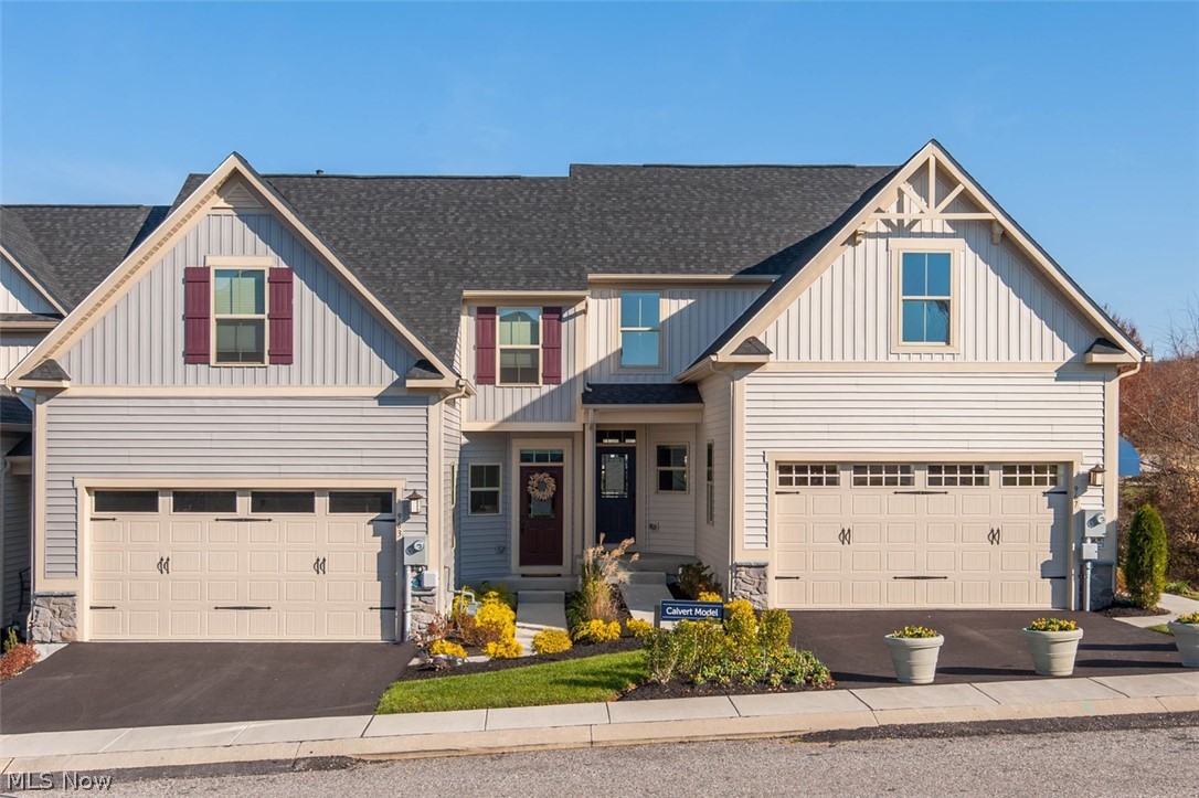 For a townhome that offers style and space, but never sacrifices convenience and comfort, look no further than Ryan Homes’ Calvert. As soon as you enter the foyer you’ll know you’ve arrived. To your right, the kitchen with pantry and eating peninsula overlooks the dining room and great room. The laundry room and powder room are conveniently located off the 2-car garage entry. The light-filled open-concept floorplan opens at the back with a wall of windows and a door that lets the outside in. The first floor owner’s bedroom is off the great room, retreat from the day to the owner’s bath, with its double bowl vanity and shower with seat. A huge walk-in closet gives you plenty of storage space. Upstairs are two bedrooms and a bath, perfect for guests, hobbies, or both! In addition, a full basement can be finished with a recreation room and an additional bath.