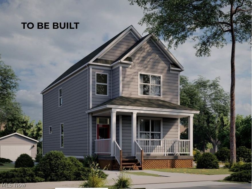 TO BE BUILT - Built to Qualify for Cleveland's 15 year tax abatement! Knez presents this charming floor plan in Ohio City. Walking distance from all the neighborhood has to offer! Walk into your home from a spacious and covered front porch. Tall 10' foot ceilings and walls of windows make for a bright, airy first floor. Enjoy an upgraded kitchen with a sprawling quartz island and glass-tiled backsplash. Upstairs, find your full bath, and 3 spacious bedrooms including a glorious primary suite - ensuite bathroom, vaulted ceilings, and walk-in closet! Upgrades continue in the primary bath with a full tiled, frameless glass door with tiled floors and quartz counters. A full unfinished 9' basement and detached 2-car garage bring convenience and ultimate storage.