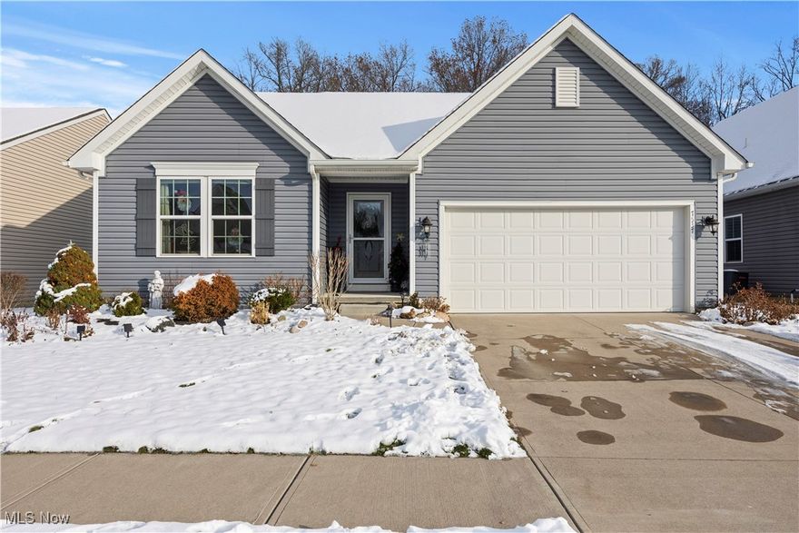 Welcome to this beautifully maintained ranch home in the desirable Cross Creek subdivision of North Ridgeville. Built
in 2018, this modern residence offers comfort, functionality, and style in a quiet community. Step inside to an inviting open floor plan that seamlessly connects the living, dining, and kitchen areas, perfect for entertaining or relaxing. The home features two spacious bedrooms and two full bathrooms, along with a third room currently used as an office that can easily be converted back into a bedroom to suit any need. Laundry rm. is on the main level. BONUS!! The primary suite includes a generous walk-in closet and a private bath, creating a peaceful retreat. The full basement is partially finished, offering endless possibilities for additional living space. Whether it's a family room, home gym,
playroom, or office.
Enjoy outdoor living in the fully fenced backyard, complete with a composite deck and patio area ideal for gatherings
or quiet evenings. The property also includes an attached two-car garage for convenience and extra storage.
Located in the sought-after Cross Creek neighborhood, this home combines modern living with a welcoming
community atmosphere. Move-in ready and full of potential, 7537 Green Lawn Drive is the perfect place to call home.