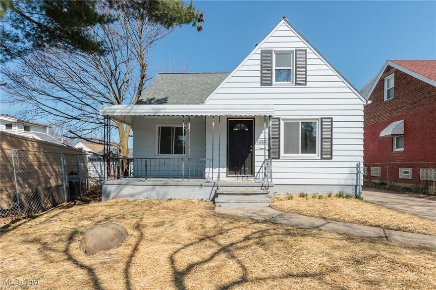 Welcome Home to this turn key, beautifully remodeled Cleveland Cape Cod situated on a private dead end street! This home showcases an abundance of move in ready improvements inside and out including: Fresh interior and exterior paint, new flooring, new garage door; new windows, new roof, new furnace, new HWT, new A/C. Inside you will appreciate the newly opened floorplan from the bright & inviting living room to the tastefully remodeled kitchen w/ new kitchen cabinets, granite countertops, included appliances & island. 2 of the bedrooms and a full updated bath w/ new tub surround, tile floor, vanity and toilet are found on the main level. Two more bedrooms are upstairs; plus an additional 5th bedroom option & 2nd full bathroom were added in the basement, perfect for guests or even a private office space. Outside is a charming covered front porch and convenient 1 car garage. 1 year home warranty provided. Quick highway access and close to shopping and restaurants. A true must see home!