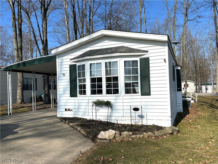 This absolutely beautiful mobile home is completely remodeled. As soon as you enter the front door, you will be impressed with the relaxing and comfortable decor. New flooring and carpeting, new light fixtures, and all walls freshly painted. Kitchen cabinets give it a sleek modern feel. All appliances included, and stackable washer and dryer. New kitchen countertops being installed as well as new bathroom sink and counter. Primary bedroom has double closets and new ceiling fan. Second bedroom currently being used as sitting room. Second bathroom includes walk in shower. Additional storage throughout home. Gas furnace and central air for year round comfort. Carport and shed for extra storage. This Victorian model home is located in Southern Terrace Mobile Home Park, a 55+ community. Purchasers must be approved by park management. For additional information, contact park manager. Lot rent is $499 monthly and includes trash service.