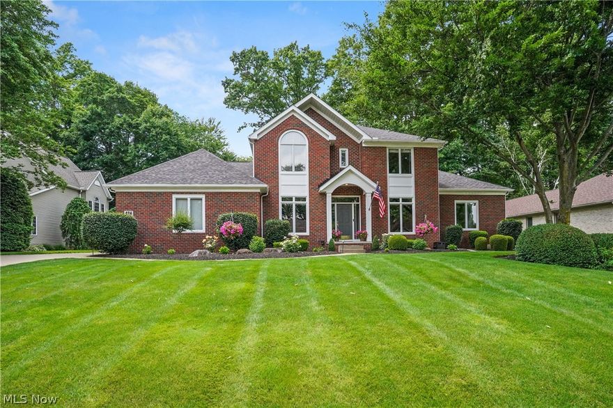Welcome to 424 Castle Pines Dr., a custom-built Colonial located in the highly sought after Rosemont Ridge neighborhood.
 
As you step inside, you'll be greeted by an inviting foyer that leads to an open concept living area, perfect for both relaxing and entertaining. The spacious two-story living room features a large wall of windows that flood the space with natural light, while the gas fireplace provides a warm and inviting atmosphere during the cooler months. 
 
The gourmet kitchen is a chef's dream, boasting high-end stainless-steel appliances, white cabinets, ample counter space, and a convenient island with seating and built-in nook. 
 
Located on the main floor, the master suite features a walk-in closet and a spa-like en-suite bathroom with dual vanities, jetted tub, and a separate shower. 
 
The main floor also includes a dining room with buffet, laundry room, office with built-in desk, and hearth room with fireplace for additional living space. 
 
Three additional bedrooms are located upstairs. Two of the bedrooms have walk-in closets and share a Jack and Jill bathroom. The fourth upstairs bedroom is currently being used as an additional office.
 
A 5th bedroom with full bathroom is in the fully finished lower level along with a fireplace, home gym, billiards room, and theater featuring a new 86” LG TV. 
 
Outside, the private backyard is an oasis of tranquility, featuring a spacious patio, beautifully landscaped yard, and natural gas grill perfect for outdoor gatherings.
 
Additional features of this home feature an oversized three-car garage with freezer chest. A whole house audio system, central vacuum system, and security system. Patio furniture and invisible fence with 2 dog collars are also included. Workout equipment and elliptical machine included. All TV’s stay as well! 
 
Don't miss the opportunity to make 424 Castle Pines Dr. your new home. Schedule a private tour today and experience the perfect blend of comfort and luxury!