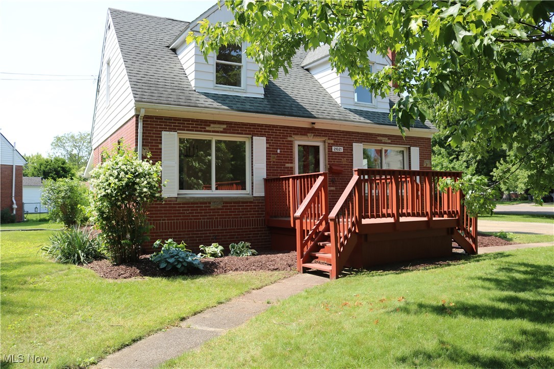 Beautifully Updated Brick Cape Cod on a Quiet Cul-de-Sac in Desirable Ellet! Situated on a spacious corner lot perfect for outdoor activities, this charming and fully updated Cape Cod has so much to offer. Enjoy the convenience of a detached one-car garage, an extra-wide driveway providing additional parking, and attractive, well-maintained landscaping. Step inside to a large, inviting living room featuring gorgeous refinished hardwood floors, a classic brick wood-burning fireplace, and expansive windows that fill the space with natural light. The formal dining room, just off the living room, also enjoys abundant sunlight and offers plenty of space for shared meals and entertaining. The updated kitchen boasts brand-new stainless steel appliances, new vinyl flooring, ample storage, a new sink, and new countertops—making it as functional as it is stylish. Also on the main level, you'll find a generously sized bedroom with new carpet and a completely remodeled full bathroom. Upstairs, you'll discover two spacious bedrooms with refinished hardwood floors, brand-new ceiling fans, and plenty of storage. A second fully remodeled bathroom and built-in storage at the top of the stairs add to the home's thoughtful layout"