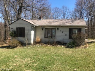 Short Sale-subject to Bank Approval! Cute as a bug 2 Bdrm, 1 Bath 768 Sq Ft Ranch Style Home with 2 Car Detached Garage, Eat in Kitchen, full Unfinished Basement, Deck-all on almost 3/4 of an Acre!
