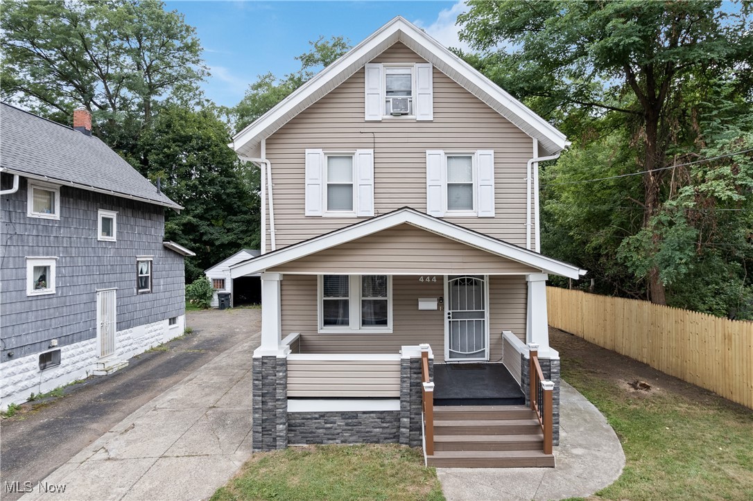 Welcome to 444 Evers Street! This 3-bedroom, 1-bath MOVE-IN READY Colonial home offers over 1,500 square feet of comfortable living while showcasing an abundance of interior & exterior improvements that have been completed throughout the years. This home sits on a quiet neighborly street that runs directly off of Memorial Parkway and within walking distance of the historic Ohio & Erie Canal multi-use trail & Cascade Valley Metro Park with Sandrun Metro Park not too far away. The exterior boasts newer siding, new windows & gutters, stone panel surrounding the front porch, new fencing, and last but not least a recently built retainer wall adding to the home’s aesthetics and curb appeal! Through the front door awaits a spacious first floor consisting of an ELEGANT living room followed by a formal dining room area. The kitchen offers ample cabinets, granite counter tops and stainless steel appliances including a dishwasher. Off of the kitchen and through the back door foyer area sits a brand new deck for your enjoyment of the outdoors. The 2nd level of the home offers an updated bathroom and 3 bedrooms with the main bedroom offering its own PERSONAL WALK-OUT DECK!
Not to be overlooked, an oversized BONUS room is on the 3rd floor awaiting your vision to make it into whatever you see fit, perhaps a kids play room, extra living space or office space!
In the basement lies a CLEAN recreation area perfect for entertaining with a separate entrance for the laundry room & storage space. Mechanicals are newer and well-maintained. Whether you are an Investor looking for an immediate cash flowing property OR a First-Time Buyer looking for MOVE-IN READY - this home fits the bill! Schedule your showing today - you will LOVE what this home has to offer!