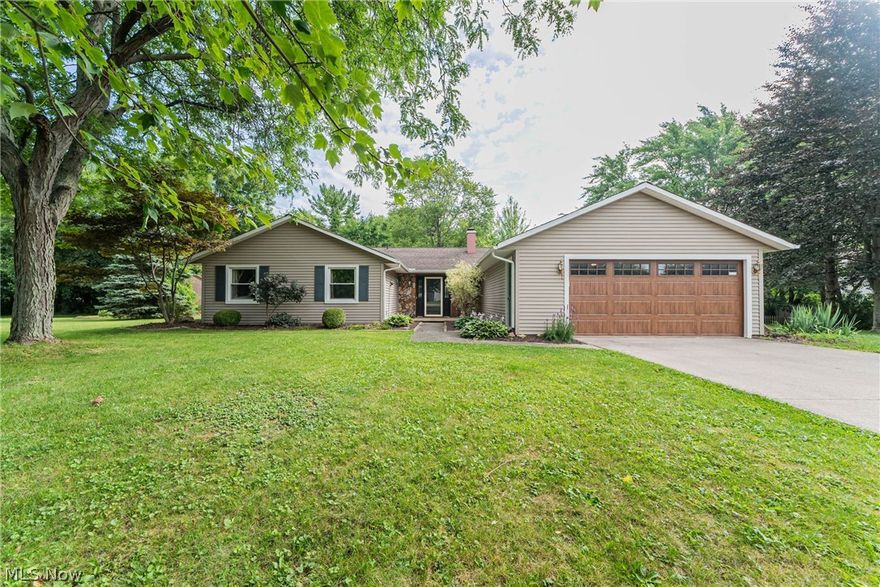 Homes like this are hard to find, an almost 1800 sqft ranch in Amherst with 2 full baths! Sitting in Hidden Valley, on a quiet Cul-De-Sac, that the sellers always enjoyed. The large living and dining space greet you when you step inside the front door, full of natural light looking out into the backyard and deck area. The kitchen with a center island is just off this space and also connected to the large family room, where you will find a large bay window and a wood burning fireplace. Going the other direction from the front entry is a hall leading you to the first two bedrooms and a hall bath. A dedicated laundry room is right before the master suite with a private bath and tons of closet space. This home has lots of great updates like replaced windows throughout, Luxury Vinyl Plank floors though most of the living space and hallway, granite counter tops in the kitchen, furnace and A/C installed 2019, new hot water tank, both baths have been updated, and a few trees removed outside. The sellers opted to leave the electric baseboard heat in place when they added forced air heating and cooling. They work well together to give the house zoned heating in the winter.