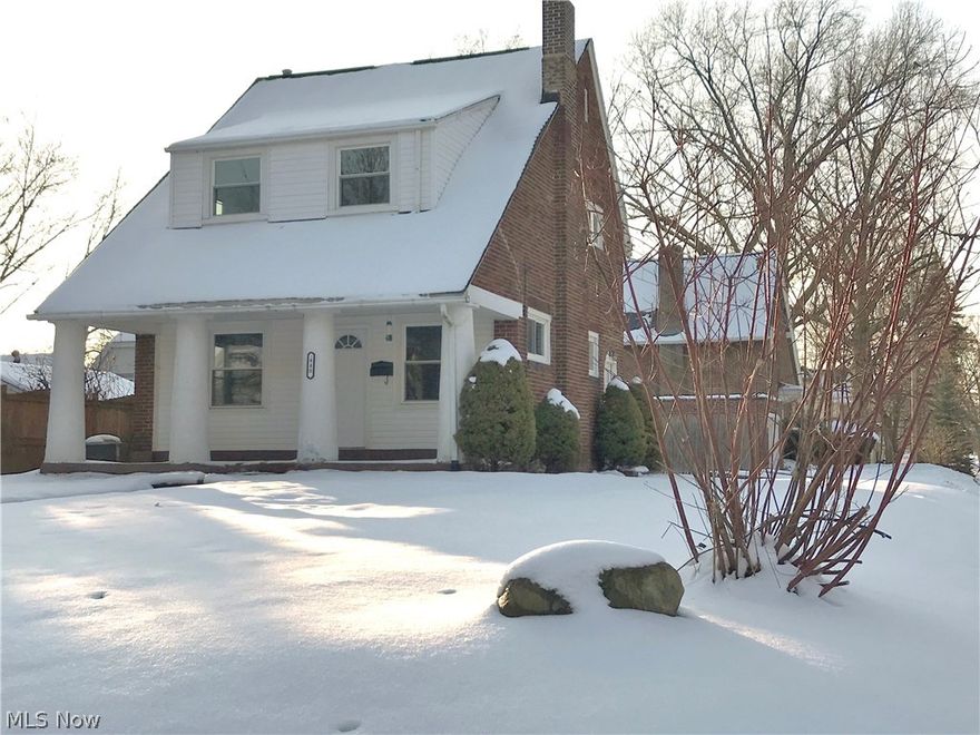 Don’t miss this charming brick colonial with great curb appeal! Large welcoming front porch leads right into the living room featuring a brick fireplace. Living room opens to the formal dining room. You will love the arched doorways and built-in shelves! Kitchen offers plenty of cupboard and counter space. Three bedrooms, linen closet, and a spacious full bath finish off the second floor. Neutral carpet and paint throughout. Convenient side entrance. Unfinished basement with laundry hook up and ample room for storage needs. Updated windows (2010). HVAC replaced (2010). Home Warranty included. Please call for your showing today!