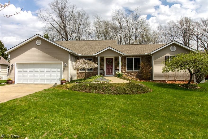 Welcome to first floor living at its finest! This masterfully updated Ranch with amazingly open floor plan is an incredible find on a fantastic street!  Step in to the Living Room that opens to the Dining Room, both with gorgeous engineered floors.  The large Eat-in Kitchen boasts Granite Counters, Breakfast Bar, and convenient Pantry.  Family Room has Wood Burning Fireplace with beautiful Custom Mantel.   Come down the hall to 2 spacious Bedrooms.  On opposite side of home, you will find a Large Master Suite and Master Bath with Granite Counters and Walk in Closet!   There are Linen closets in each bath! Basement holds even more potential living space ready with Sump Pump & back-up system and plumbing ready for Half-Bath!   First floor Laundry Room eliminates need for stairs.  With the pull-down Attic access in Laundry room and 2 Car Garage, this house  has lots of space for storage.  Come outside to the 26' X 18' Deck and Fully Fenced & partially wooded back yard! Entire home and Dec