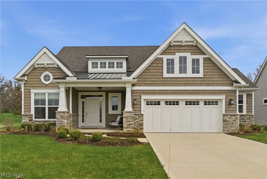 Welcome to 31523 Pier East, a beautifully designed newer construction home located in the highly sought after Harbour community in Avon Lake. Built in 2023, this luxury home offers a modern layout, thoughtful upgrades and low-maintenance living with Hunter irrigation system and maintenance of lawns, landscaping and snow removal included as part of HOA. This 3-bedroom, 2.5-bath home features a highly desirable first floor primary suite complete with a private primary bathroom and closet with custom shelving. The main level also includes a spacious open concept layout with abundant natural light, a well-appointed kitchen with ample cabinetry and custom window treatments throughout the home that add both style and functionality. A convenient half bath and office complete the main level. Upstairs, two generously sized bedrooms and a full bathroom with jacuzzi tub provide comfortable accommodations for family, guests or additional workspace with an extra bonus room. The attached garage has been upgraded with a bump-out for additional storage and finished with durable polyaspartic flooring, creating both a practical and polished space. This home offers access to nearby walking trails and green space, all while being just minutes from Crocker Park, Lake Erie, and major highways for easy commuting. Skip the wait of new construction and enjoy a nearly new home with upgrades already in place. Schedule your private showing today.