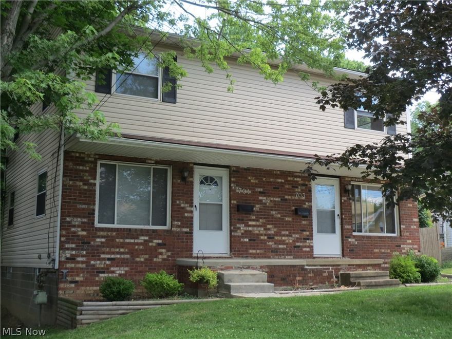 Investment opportunity! Easy maintenance, each unit is in great condition.  Large  eat-in kitchen(s).  Good sized master bedroom(s).  Each unit has separate basement, unfinished.  Ample off street parking. Back deck (shared). Driveway is concrete. Parking area is unpaved/gravel parking lot.