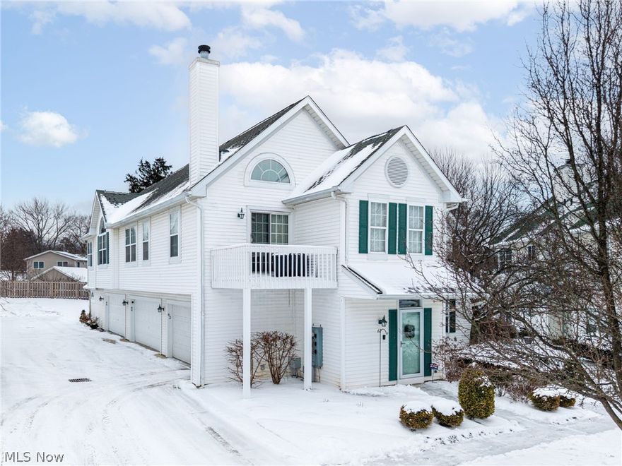 Welcome to 66 Vista Circle - a beautifully remodeled 1,425 sq ft condo featuring luxury European design and high-end finishes throughout. Wood-Look luxury flooring, designer kitchen tile, imported draperies, and a cozy gas fireplace create an elegant yet inviting atmosphere. The spacious primary suite with vaulted ceiling offers patio access, abundant natural light, and a stunning en-suite bath with both a soaking tub and separate shower, plus a wall décor heater for added comfort. A generous guest bedroom, private office with French doors, and a second fully renovated bath complete the interior. Enjoy a private backyard and patio, a 2-car garage, and convenient guest parking nearby. Ideally located near parks, golf, and Great Northern Mall, this highly desirable North Olmsted home offers refined, move-in-ready living. Comes with a 1 year home warranty free of charge to the buyer.