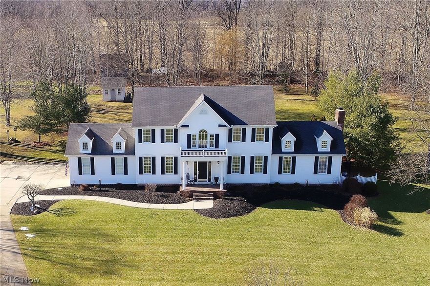 Looking for your dream home, look no further! This immaculate colonial home located on almost 2 acres in the Highlands development has everything a home can offer. Situated on a secluded lot, the back yard features an amazing saline in-ground pool, hot tub, concrete patio, outdoor barbecue and fireplace area. With a Heat Pump and cooling system, this home offers affordable utilities even while heating the pool. Featuring five bedrooms, 2.5 baths and recreation room this home has plenty of room for your growing family. Newly remodeled kitchen offers stunning granite counter-tops, with lovely natural light from the sunroom and easy flow into the family room. This family room has cathedral ceiling that boast skylights, a fireplace and amazing accent wall. For more formal entertaining, step down into the formal living room and dining room. The master bath hosts a walk in closet, tiled shower, soaking tub and double vanity, all newly redone in 2014. Enjoy the safety of the home security system and 1 acre of invisible fence. The recreation and living rooms are fully wired with surround sound.  The saline in ground pool offers minimal treatment, with a new pool heater installed in 2014. No detail has been spared!