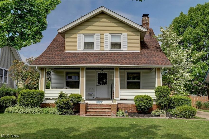 Welcome! Your new home is a Lakewood Beauty! Large rooms, natural woodwork, and a first floor in-law/guest suite. Kitchen has been updated; your home has large bedrooms with huge closets.  You will love sitting on your large front porch on summer evenings, and when winter comes you enjoy the warmth of the wood burning fire place in the living room.  The location of your new home has you downtown or to the airport in minutes so you don't have to stress about your commute.