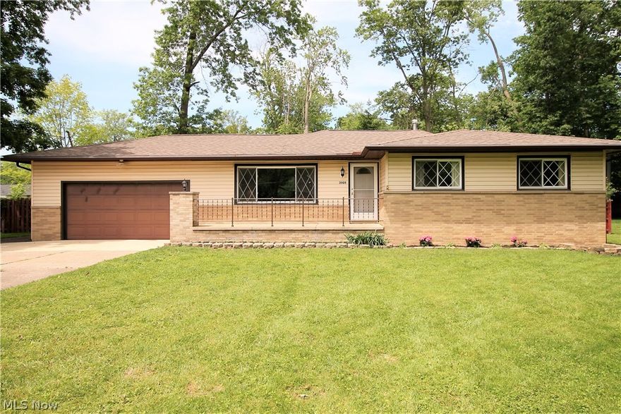 Precious memories begin right here in this updated three bedroom, two full bath ranch home which radiates with pride and love. Come inside to the family room which boosts a large picture window with spectacular views of the outside landscaped front yard. The first floor flows seamlessly with the family room to the open dining room, kitchen and the all season room which has a wood burning fireplace and new sliding doors to let the natural light shine through and leads to the backyard, concrete patio and shed for all the finest of outdoor living! The kitchen features new faucets, stainless steel appliances 2019, lots of natural cabinets and counter space even a spot to put bar stools and a window above the double sink looking out to the picture perfect backyard. The first floor continues with a fabulous full bathroom with new faucets and three large bedrooms with closet space. The waterproofed basement is fully finished with another full bathroom and shower and storage space.  There is a