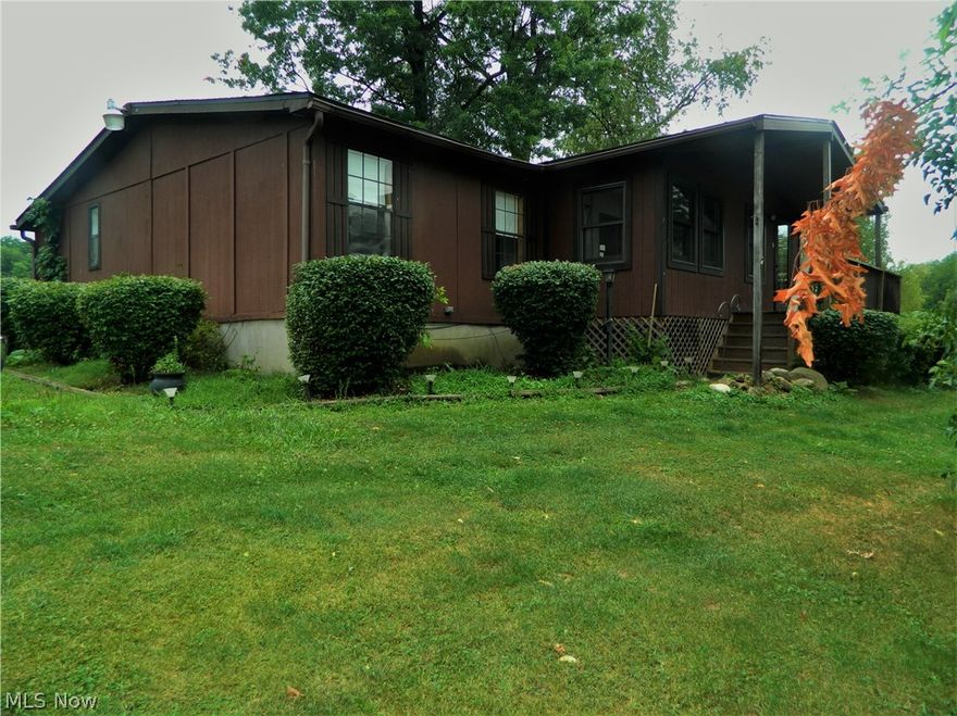 Great 3 bedroom 2 full bath home situated on 1.57 acres. This homes offers an open floor plan, master suite with master bath, wonderful heated enclosed porch, first floor laundry room, and partial basement for storage. Some improvement include remodeled bathroom, freshly painted rooms, new carpet in 2 bedroom, roof(complete tear off) and roof vent replaced in 2015, 2009 new water line and pump for the well, septic tanks drain 5 years ago(there are 2 septic tanks one is 1,000 gallon per relative), newer water holding tank as well as kinetic water softener system. These are just a few of the improvement to the home. This home has a 20 x 12 storage barn and plenty of space for a garden and family fun. Great home in Charleston Township(Ravenna mailing address) which is in Southeast Schools This home is at great price call for your private viewing before home sells!