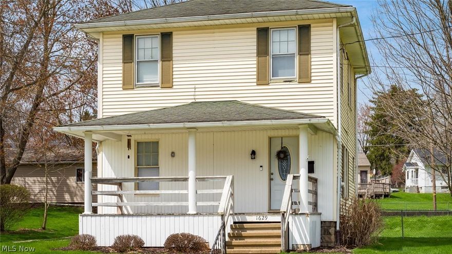 Nestled in a friendly neighborhood, this 3 bed, 1 bath home boasts a classic exterior with a covered front porch, offering a perfect spot to enjoy the surroundings. Step inside to discover a cozy living area with large windows that flood the space with natural light. The kitchen features a convenient layout that makes cooking a delight. Upstairs, you'll find comfortable bedrooms with good closet space, providing a peaceful retreat at the end of the day. The backyard offers a spacious lawn and a brand new back porch area, ideal for outdoor gatherings or simply relaxing in the fresh air. With its convenient location near Maple Ave., this home provides easy access to shopping, dining, and entertainment options, making it a wonderful place to call home.