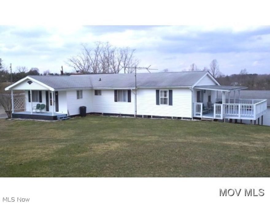 Green Acres(35.24surveyed) has lots of road frontage. Old barn still standing & usable. Nice home needs updated but solid with great possibilities in finishing lower level.Wet bar in family room, brick wood burning fireplace.Hardwood under carpet on first level per seller.Natural gas is across the road per seller, buyer would need to verify. All Mineral Rights will transfer to new owner.  Elem: Barlow-Vincent Elementary Scho  Elem/Bus: Y  JrHigh: Barlow Vincent  JrHigh/Bus: Y  High: Warren High School  High/Bus: Y  Fire: VOL  Police: SHF  PossFreeGas: N  ;SQFT=Fin L1:1584, Fin Bsmt:400, Fin Above:1584, Fin Total:1984, Unfin Bsmt:1344, Unfin Above:1344;GAR= 1 Car Built In, 2 Car Det