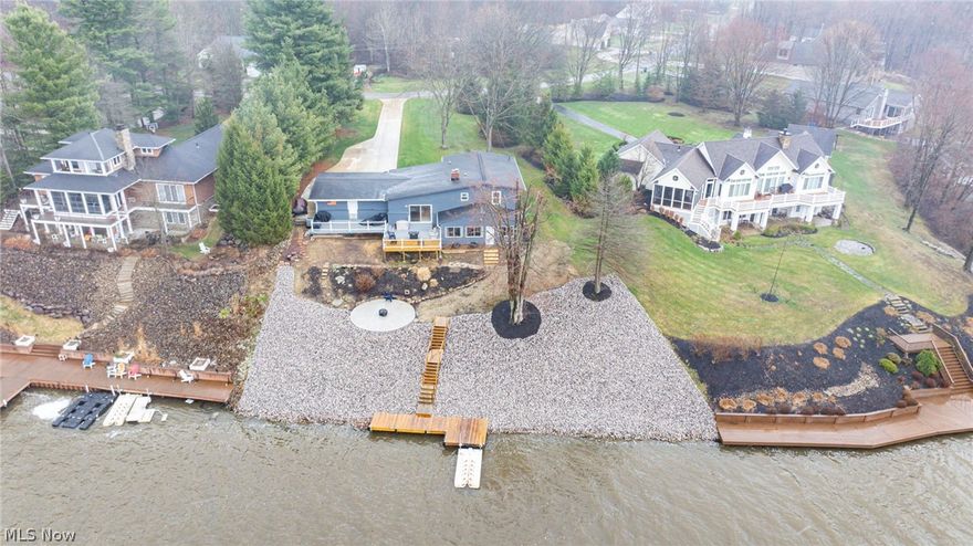 Welcome to your dream lakefront retreat in Roaming Shores! This beautifully updated 3-bedroom, 3-bath home offers the perfect combination of comfort, style, and year-round waterfront living. Nestled on a private lake with an impressive 140 feet of lake frontage, this property provides stunning panoramic water views and direct lake access, making it ideal for boating, fishing, kayaking, and outdoor recreation.
Inside, the home has been thoughtfully renovated from top to bottom with modern finishes and attention to detail throughout. The open-concept floor plan features spacious living areas filled with natural light, large windows with scenic lake views, and a seamless flow perfect for entertaining. The updated kitchen offers modern cabinetry, ample counter space, and a functional layout that opens to the main living area.
Each of the three bedrooms is generously sized, including a comfortable primary suite, while all three full bathrooms have been tastefully updated with contemporary finishes. Additional features include updated flooring, fresh interior and exterior updates, and move-in ready condition.
Step outside to your private outdoor oasis featuring a fire pit area, perfect for relaxing evenings by the water. The expansive 140’ lake frontage provides plenty of space for a dock, swimming, and enjoying all that lake life has to offer.
Located in a private lake community, this home offers a rare opportunity for lakefront living with breathtaking views, peaceful surroundings, and modern updates throughout.