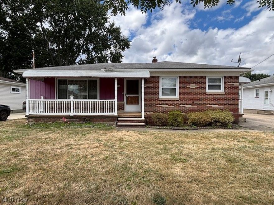 Welcome to this  three bedroom brick & aluminum ranch in the desirable Ellet area of Akron.  Your first floor includes a formal living room, good size, eat-in kitchen with appliances, 3 bedrooms and a full bathroom.  The lower level adds more living space with the family room and entertaining area.  There are two other rooms in the basement designated for storage, mechanicals and there is a half bath plus additional shower.  The large back yard is mostly fenced in and a 1car garage is very convenient.  Add some decorating touches and make this cozy place your new home.  HVAC approx 2018 and Water heater 2020.