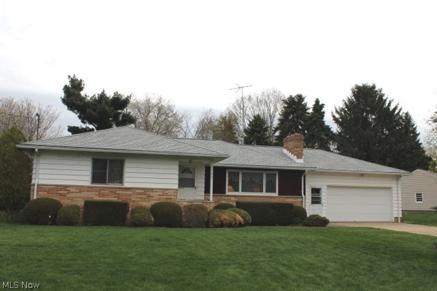 Spacious 3 bedroom, 2 bath ranch beautifully cared for & maintained on quiet street w/.67 acres* 1402 SF- main level* 2 fireplaces* Hardwood floors under carpet* 20x13 screen porch* Full unfinished basement w/bath, fireplace w/WB stone insert* Updates include (ages are approx)- dishwasher (2014), reverse osmosis & Kinetico softener (2013), garage door opener (approx 2 yrs), shingles (approx 6 yrs), furnace (7 yrs), oven & hot water heater (4 yrs) and main bathroom* Humidifier & air cleaner* Pretty level lot w/room for a garden* Approx gas budget $60.00/month & electric $50.00/month* Extra nice! Great value!