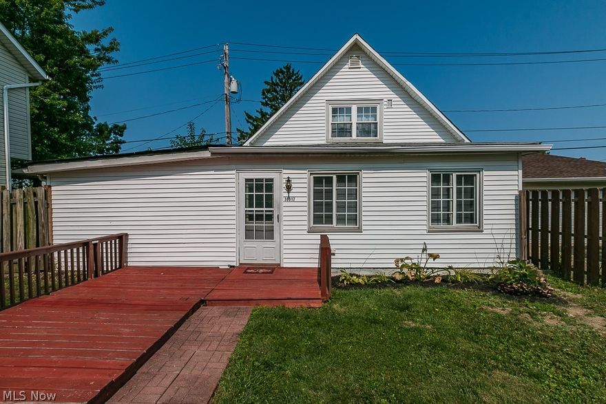 *NEW* UPDATED Beautiful Bungalow - THREE BEDROOM / 2 FULL BATH - UPDATED KITCHEN w/ Ceramic Accents / Front Wooden Deck / Large Living Room OPEN to the Kitchen and Dining Room / First Floor Master Bed and First Floor Office / Rear Concrete Patio / 2 Bedrooms Upstairs w/ 2nd Full Bath / Newer Paint and Flooring throughout / Stainless Steel Appliances / Newer Carpet and Laminate Flooring / Wood Privacy Fence. Move-In Ready - MUST SEE.