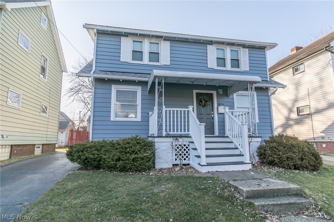 This Cape Cod has been fully renovated featuring a 1st-floor master bedroom, full bath and hardwood floors throughout. Charming covered front porch takes you to the nice & bright living room opening to the dining area. The kitchen supplies white cabinetry, granite countertops and all stainless steel appliances are included! Off of the kitchen, you will find the 1st-floor master bedroom w/ sizable closet space and its own private entrance. Upstairs you will find 2 more comfortable bedrooms w/ nice original hardwood floors. The full unfinished basement offers an extra shower and toilet. The partially fenced in backyard supplies a one-car garage and plenty of additional parking space for you and your guests. Great location and not far from Lakewood, Downtown Cleveland's restaurants and shops. Updates include; Renovation 2020, Roof replace 2014, Electrical has been updated w/ 100 amp panel. House is heated by superior radiant heat from a hot water boiler. The boiler was last inspected 11/2