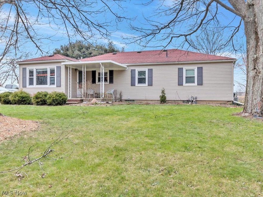 Nice ranch home with in-ground heated pool (liner, pump, and winter cover replaced 2021) and fenced backyard. Includes three parcels with fruit trees (pear, peach, cherry) and raised garden beds (raspberries, grapes, mulberries, strawberries).   Updates include:  newer furnace, smart lights and thermostat, security system, newer kitchen cabinetry and countertop, 1st floor bathroom remodeled, basement partially finished with full bath. Storage shed has electricity. Move in condition!