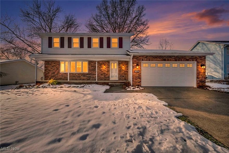 Welcome to this beautifully updated colonial in the desirable Rolling Hills neighborhood. This 4-bedroom, 1.5-bath home offers 1,850 square feet of comfortable living space, blending classic charm with thoughtful modern updates. The main level features both a spacious living room and a cozy family room with a wood-burning fireplace, along with a formal dining room perfect for entertaining. The refreshed kitchen showcases brand-new quartz countertops, updated appliances, fresh paint, and new carpeting throughout the entire home—making it truly move-in ready. Step outside to a quiet, inviting brick paved patio—perfect for relaxing or entertaining! Major mechanical updates provide peace of mind, including a newer HVAC system (2022), hot water tank (2020), and roof (2015). Located directly across from a neighborhood park with basketball courts, tennis courts, and playground equipment, this home offers a wonderful setting for both relaxation and recreation—all while being conveniently close to shopping and everyday amenities. Classic colonial style, modern updates, and an excellent location make this home a standout opportunity.