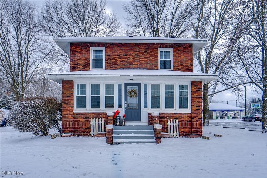 This one stands out from the rest! Welcome to this lovingly cared-for home that you will want to make your own. It's all brick on the outside with an interior that overflows with charm and character. Spend your downtime in the quaint, enclosed front porch, which is just one of the favorite features of the home. The main level consists of a beautifully remodeled full bathroom with convenient access to the outside while placed perfectly for privacy away from the main living areas. The baths are gorgeous and were both professionally renovated with beautiful finishes. The kitchen has been updated and features quartz countertops, newer fixtures, and a cozy dinette/breakfast nook with sliding doors to the multi-tiered deck. The spacious formal dining room has plenty of room to host family or friends and opens up to the living room for even more room to relax. When the day is done, head to the second floor, where you will find all three bedrooms and a second full bathroom, which has also experienced a total makeover. While the first floor has updated flooring, the second floor has beautiful refinished hardwood that runs throughout. Completing the home is the basement, which is home to the laundry area and multiple storage rooms. We also love the exterior features of the home, including the 25x25 garage, a turnaround for the driveway, tiered decks, a paver patio with a fire pit, and a vinyl privacy fence. Additional updates include windows, electric, garage siding,  HVAC, and roof (2011). There is so much more to love about this home, and we can't wait to show you how great it is!