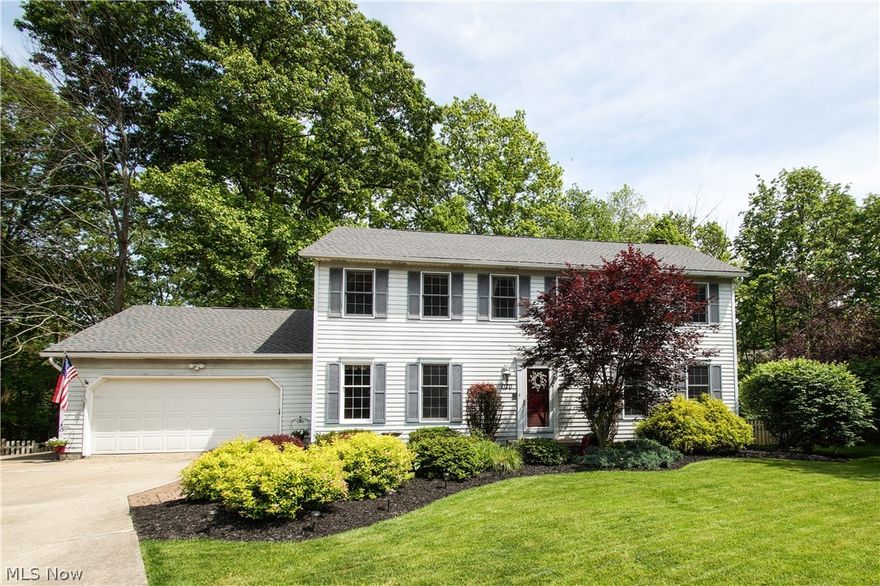 This awesome property has everything you need. Beautiful curb appeal located on a cul-de-sac, new roof, granite counter-tops in the kitchen with tile back splash, fully fenced in backyard with deck surrounded by trees & decorative shrubs with woods that can not be built upon. Lovely foyer opening to a large living room/office (french doors to add privacy) on the right and a dining room on the left. The kitchen and family room stretch nearly the length of the house at the back of the main floor. The family room has stunning wood work which add extra class and elegance to the space. The upstairs is beautifully appointed with four large bedrooms and two full baths. The house has lovely wood and laminate floors and is updated spectacularly. The finished lower level has new carpet with a full bath that gives so much space. Schedule your showing today!