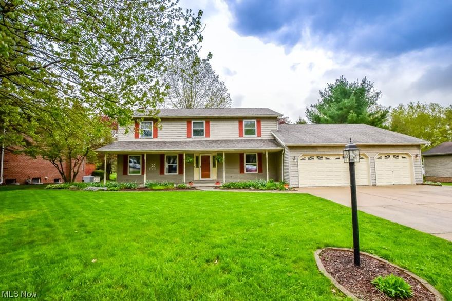 Don't miss your opportunity to see this spacious and well-maintained Norwood Hills gem! With over 3500 sqft of finished living space, there's plenty of room for everyday living as well as entertaining. The foyer entry leads to the formal living room and dining room complete with a chair rail and tray ceiling making it the perfect space for hosting holidays or dinner parties. Prepare meals in the massive eat-in kitchen boasting tons of cabinet space, a workstation, and a dinette for everyday meals. The adjacent family room is perfect for relaxing in front of the wood-burning fireplace flanked by built-in bookcases. In the hall leading to the attached 4 car garage, you'll find a convenient full bath and an oversized laundry room with a sewing table and built-in ironing board!  Upstairs offers four bedrooms and two full baths. The spacious master suite includes a private bath with an extended vanity, step-in shower, heated jetted tub, and a walk-in closet. The lower level adds a huge rec