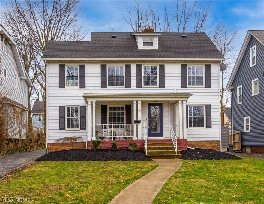 A stunning colonial!  Newly remodeled in Cleveland Heights!    A spacious living and dining room create very special first floor living.  An additional bonus room is unique for heritage homes and makes for expanded contemporary living space on the first floor too.   The NEW galley style kitchen offers expansive white soft close shaker cabinetry, quartz countertops and stainless-steel appliances. Second floor includes a full bathroom, 3 bedrooms and a bonus room off the master bedroom. The finished third floor loft is the perfect solution for bedroom number 4 or in-home office.   Don’t miss the remodel features including luxury vinyl flooring throughout, updated light fixtures, interior paint, designer tile, new hot water tank, new roof, and so much more! This turnkey home is in close proximity to schools, library, grocery, retail and restaurants! An easy commute to 271 and University Circle. Only 15 minutes to downtown!