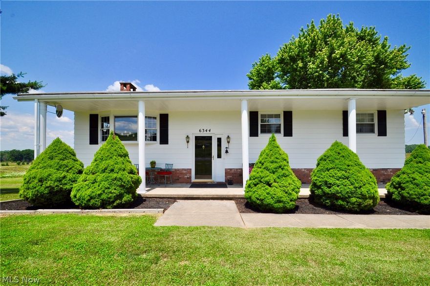 Want in the country?  Adorable bi-level is a perfect setting on 2 acres with gorgeous views of the countryside. Well-design kitchen with plenty of counter space that opens up to your formal dining room. Walk-out thru the dining room sliding glass door to a spacious overlooking your peaceful back yard. Perfect for entertaining. Living  room is accented by a bay window that gives you plenty of light.  Escaped to the lower level walk-out that boasts a family room with fireplace, mud room, laundry, and plenty of storage. Everyone will love this 32 x 40 garage with cemented floor that has many opportunities.  There is also a 12 x 24 shed plus storage building.  2 car attached garage plus exterior is newly painted. Come and get away from the city bustle.